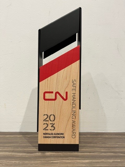 NorFalco has been presented with the CN 2023 Safe Handling Award for Dangerous Goods